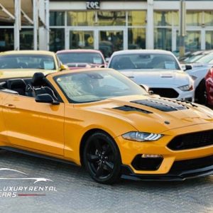 Rent Ford Mustang Convertible Orange