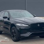 Black Jaguar F Pace 2021 is Stand on Road For Rental Purpose
