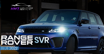 Rent Range Rover Sport SVR 2022 Blue